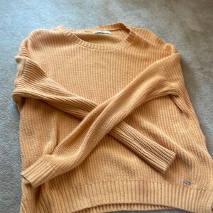 Yellow hollister sweater